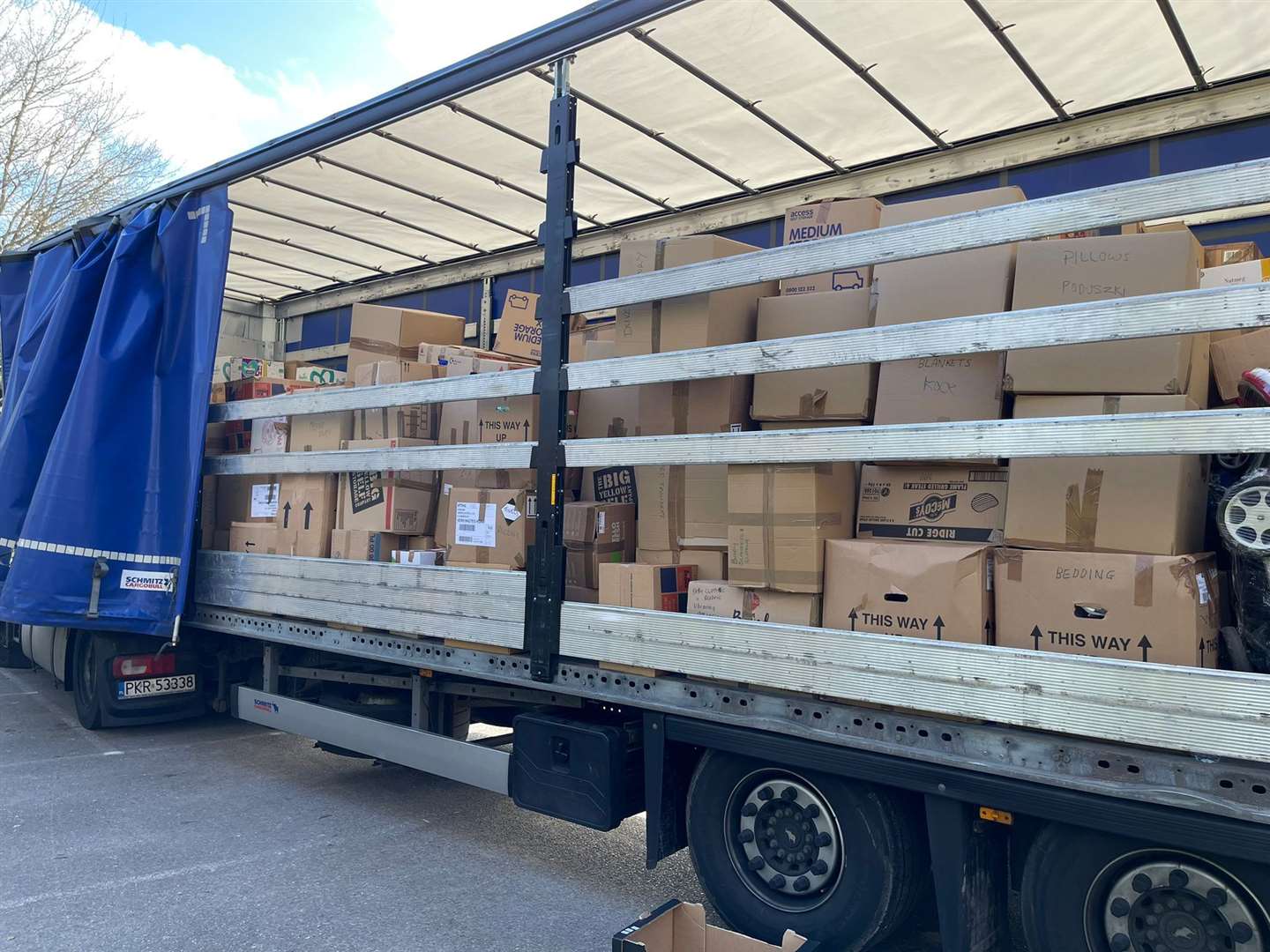 The first full lorry from 500 Logistics, Picture by: 500 Logistics