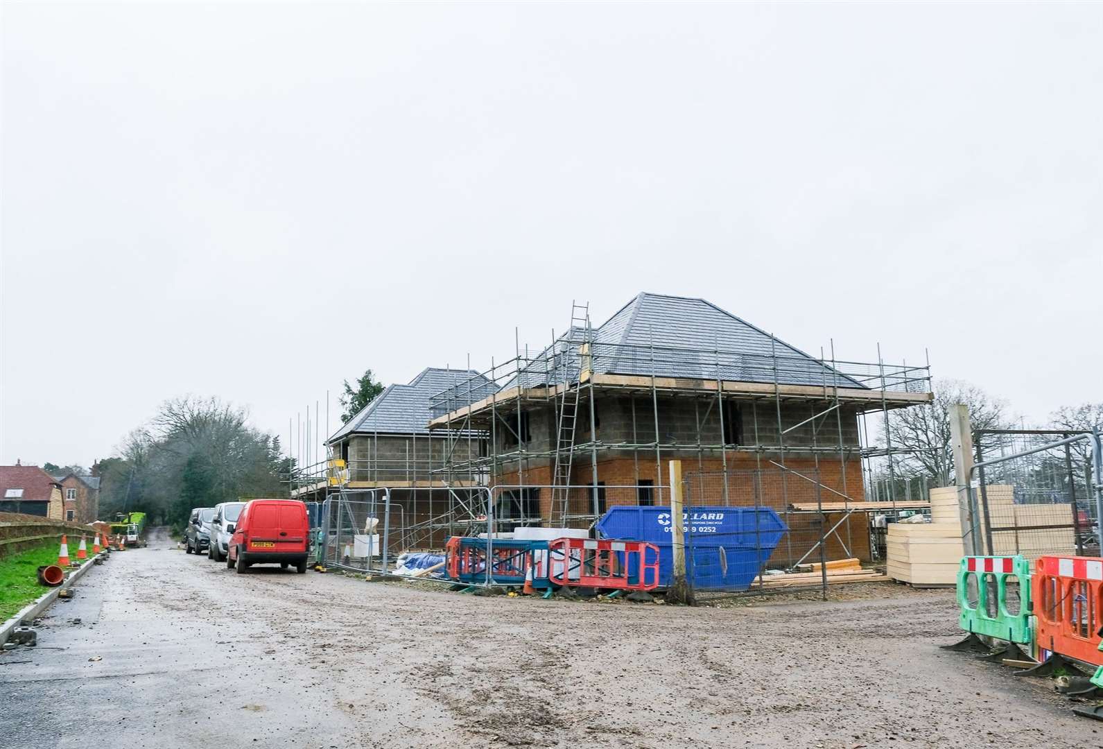 Work has begun on the nine home development.