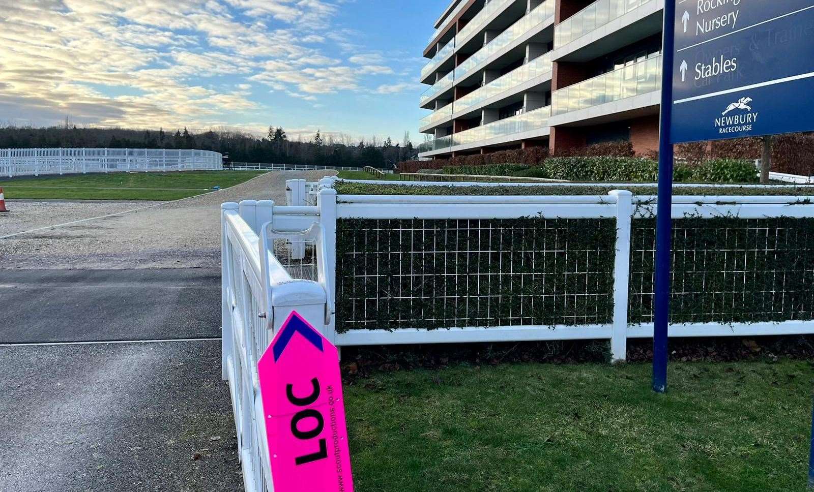 Filming at the Racecourse