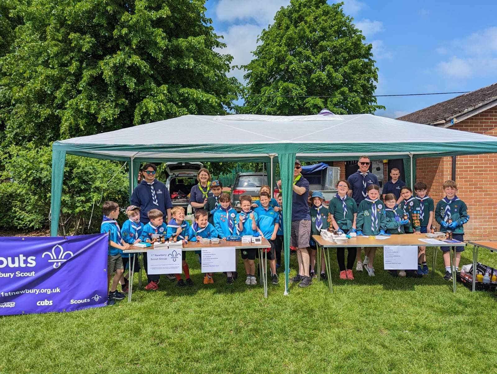 Scouts at the Victoria Park open day
