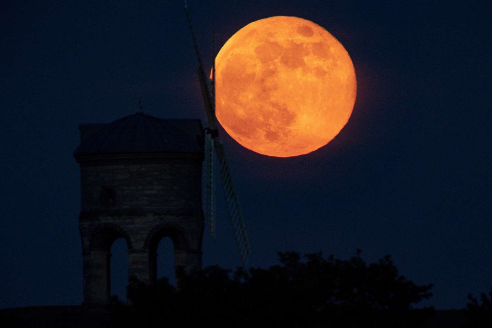 A supermoon beams bigger and brighter. Image: Stock photo.