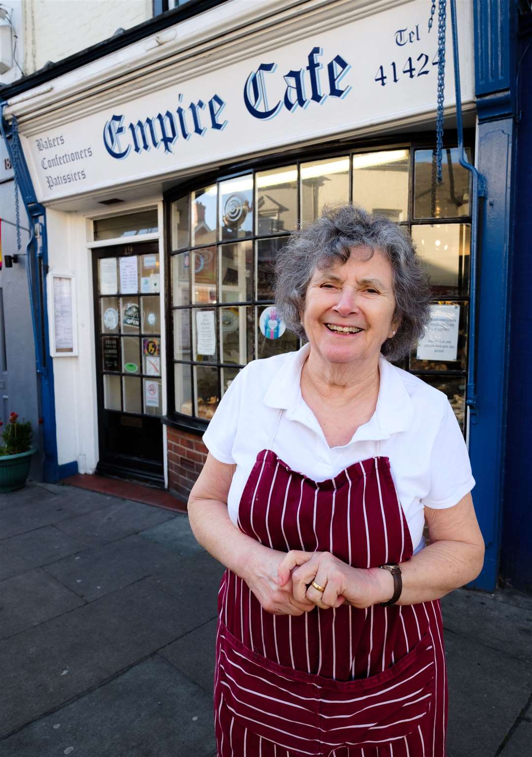 Wendy Berkeley outside her cafe.