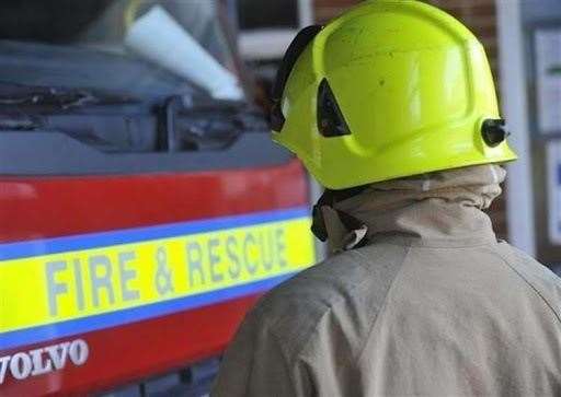 Fire crews save trapped horse from trailer