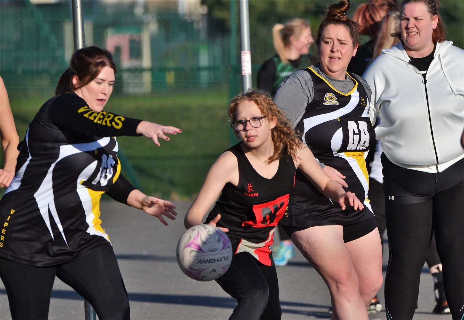 Action from the Newbury Netball League