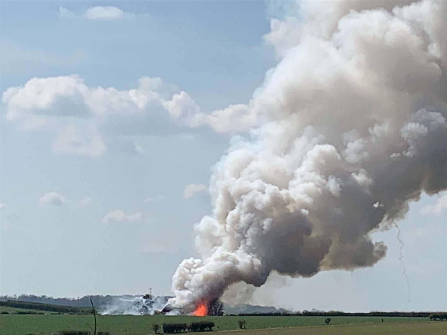 Smoke over Westbrook. Picture by: Alan Smith