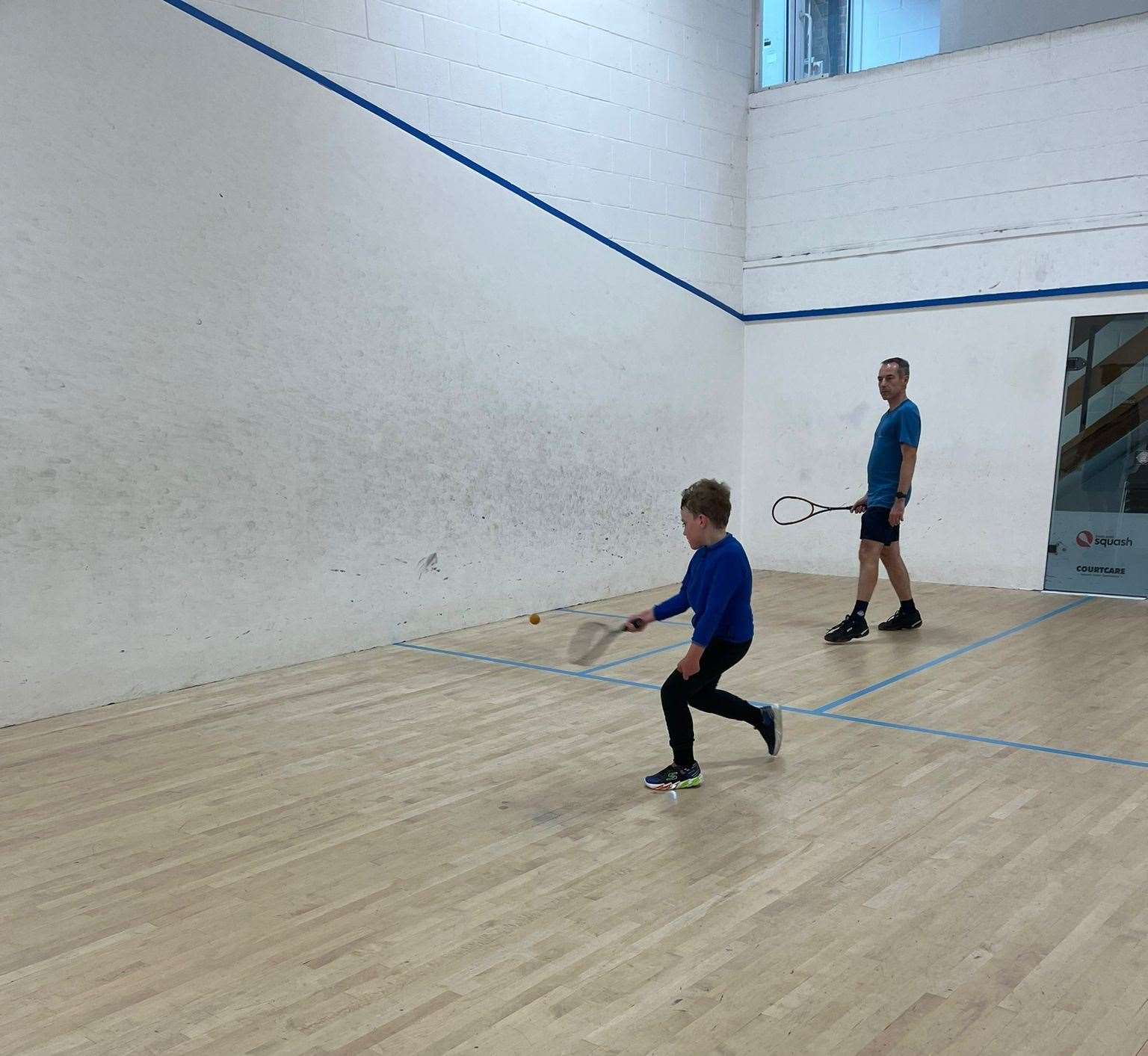 Scenes from a recent meeting of the Newbury squash league - Picture: Eloise Kadzidlo
