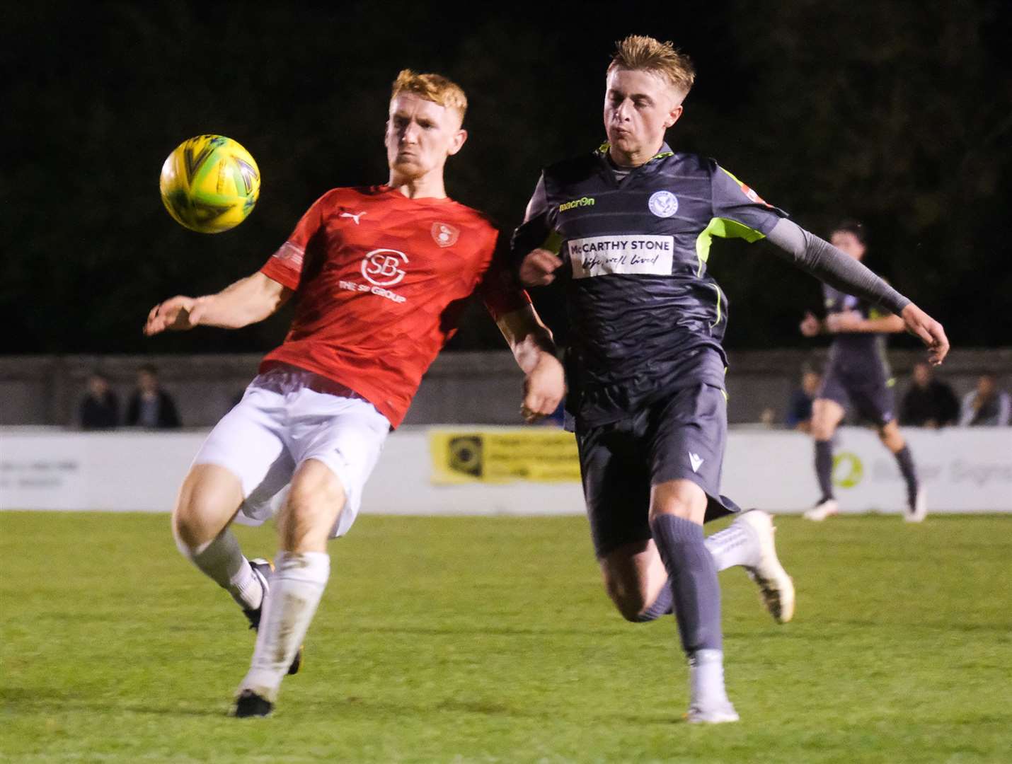 Alex Miller tries to chase down possession for Thatcham