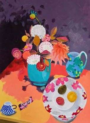 Still life with Dahlias, Isobel Pigott