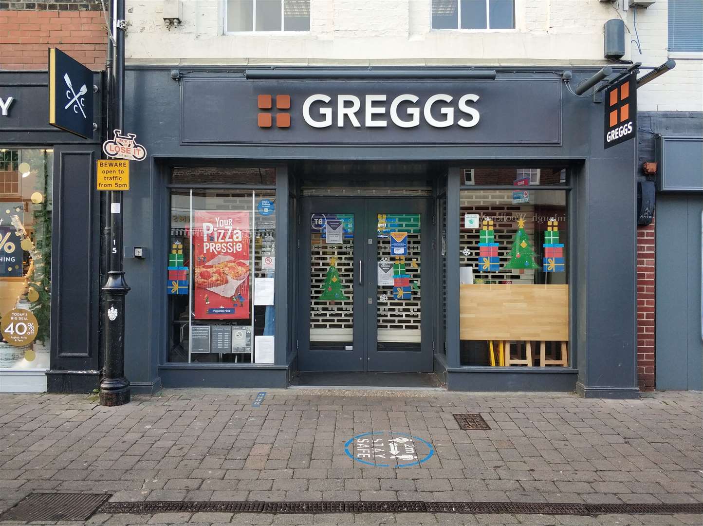 The Greggs branch in Northbrook Street has closed temporarily. (53265151)