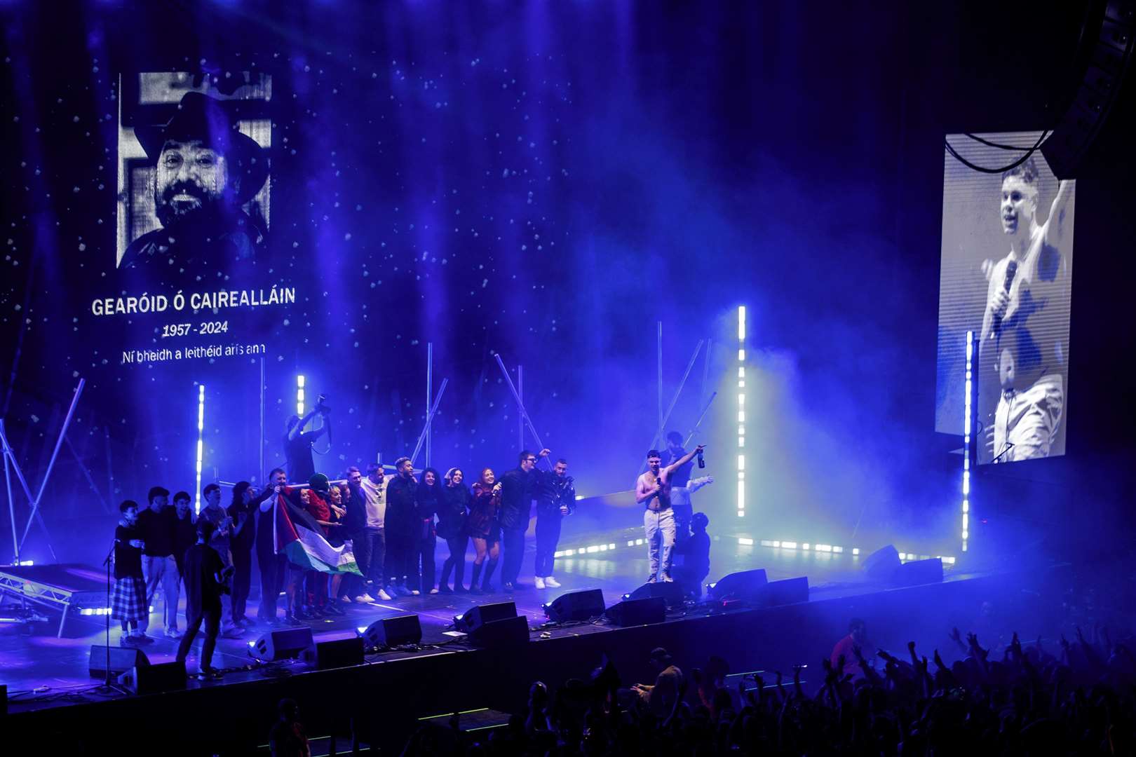 Footage of a Kneecap concert is being assessed by police (Liam McBurney/PA)