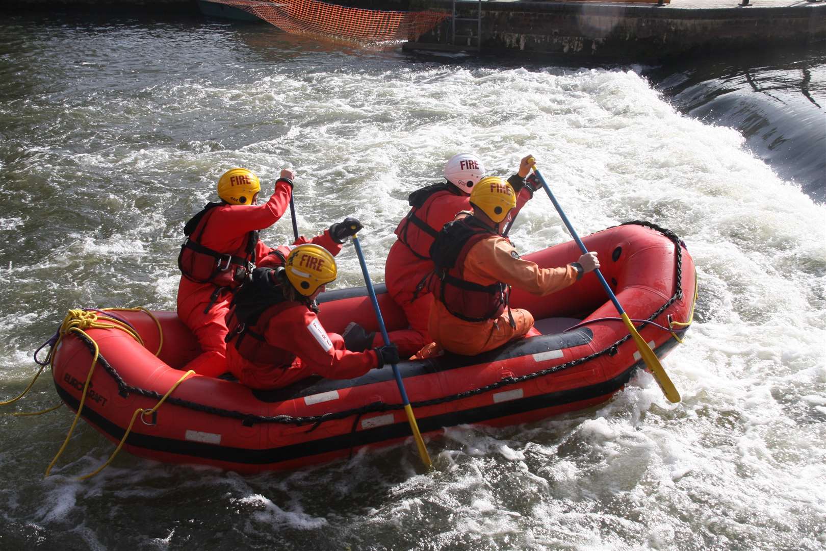 RBFRS Water Rescue boat on exercise