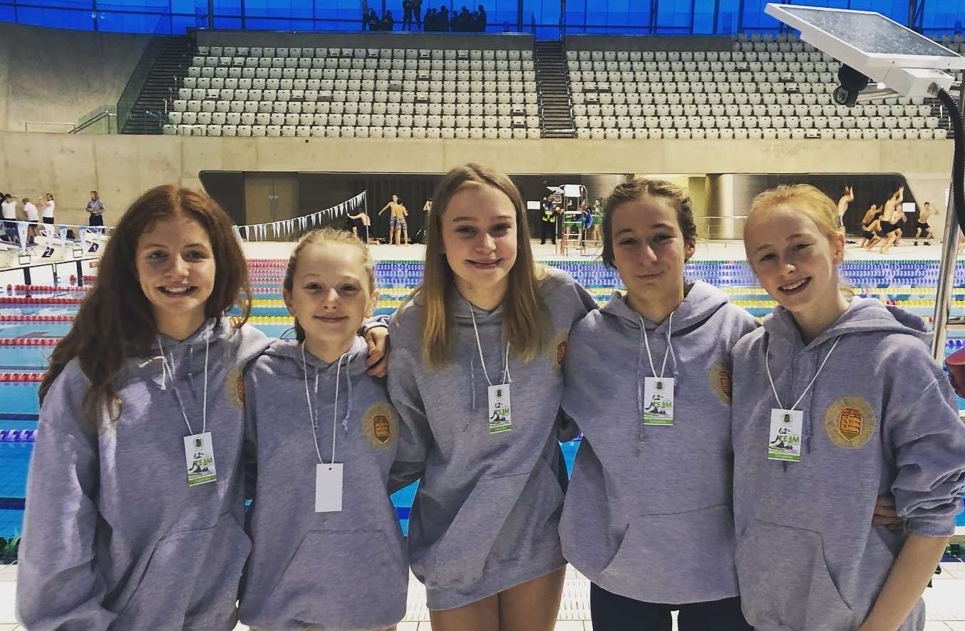 The St Bart's team at the London Aquatics Centre