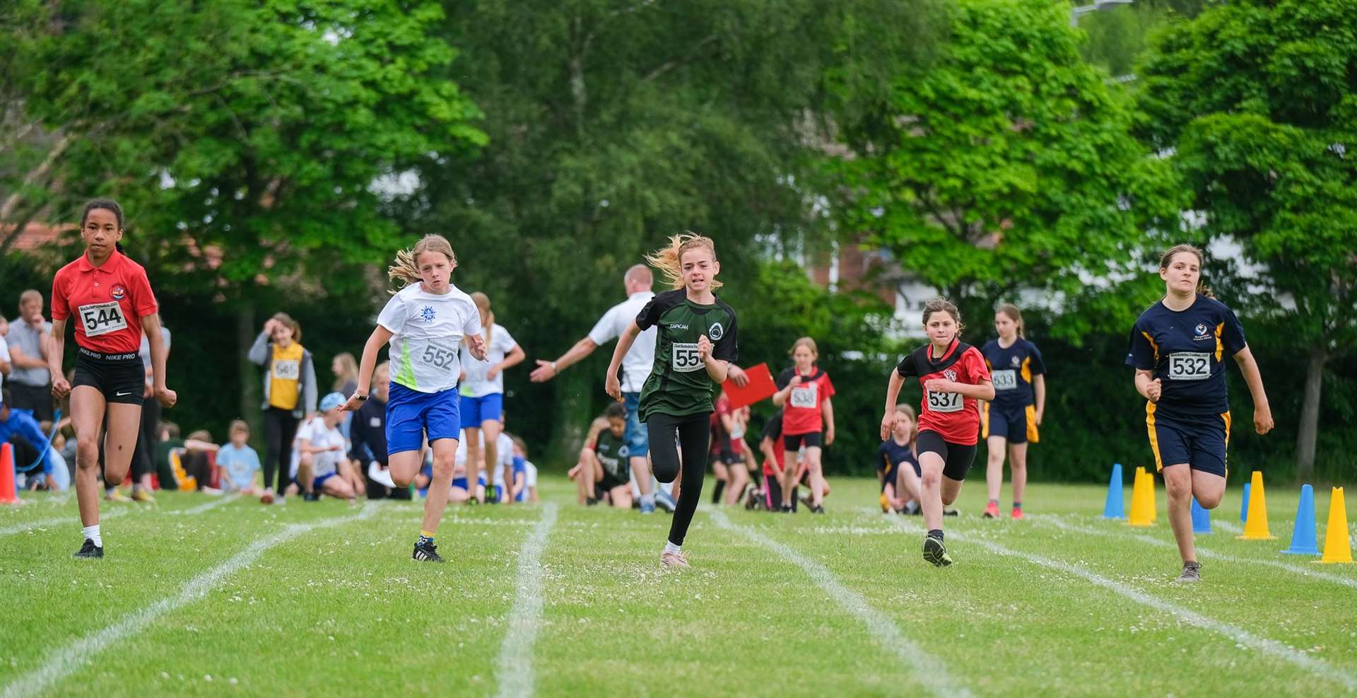 75m sprint for the Year 5&6 Girls