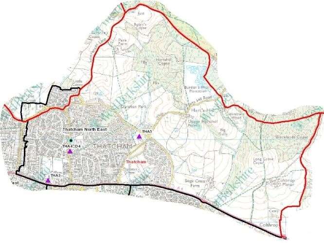 Thatcham North East voting area