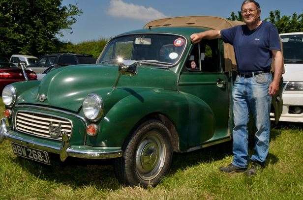 Richard Raisey has owned his 1971 Morris 1000 Pick-up for 35 years Pic: Geoff Fletcher