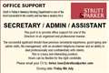 SECRETARY / ADMIN / ASSISTANT