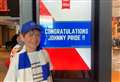 Boy victorious in Wembley walking feat