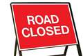 Road closed for maintenance work