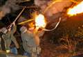 Black Powder Muzzle Loaders join The Bell Wassailers to make some noise at ancient ceremony