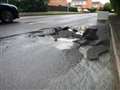 "Mini volcano" in Thatcham caused by burst pipe