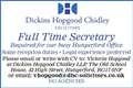 Full Time Secretary