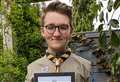 Scout helping out in East Africa