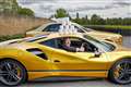 David Walliams' Billionaire Boy drive-in at Newbury Racecourse