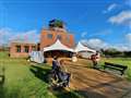 Trading Standards order seats outside Greenham Common Control Tower café to be removed
