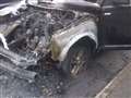 Car driven along front lawn in Upper Bucklebury and torched