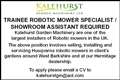 Trainee Robotic Mower Specialist