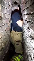 Firefighters rescue dog stuck between house walls in East Ilsley