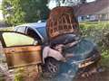 Car set alight in suspected arson attack in Mortimer