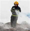 Winterbourne hayrick blaze put down to controlled burning