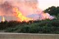 Streatley field fire and suspected arson in Mortimer heathland