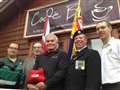 Burghfield Royal British Legion donate defibrillator to local community cafè