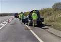 Fire engines deal with vehicle fire on A34 