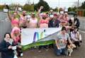 Boys in bras brave the cold in cancer charity walk