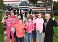 Clere school pupils in the pink