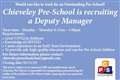 Chieveley Pre-School is recruiting a Deputy Manager