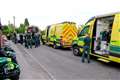 Police and ambulance at Brimpton incident