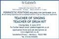 TEACHER OF SINGING, TEACHER OF DRUM KIT 