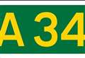 Crash shuts one lane of A34