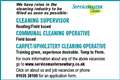 Cleaning Supervisor, Communal Cleaning Operative, Carpet/Upholstery Cleaning Operative