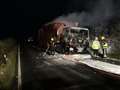 A339 near Kingsclere re-opens after lorry fire 