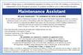 Maintenance Assistant Required
