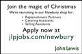 Christmas positions at John Lewis