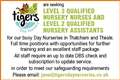 Level 3 qualified Nursery Nurses and Level 2 qualified Nursery assistants