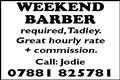 Weekend Barber