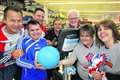 Shoppers help goalball Paralympians go for gold