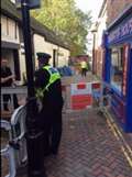 Northcroft Lane closed after worker injured by skip